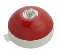Loop-Blitzleuchte EN54-23 rot, LED weiß, VdS-Nr. G 217032, CE 2831-CPR-F0607
