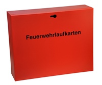 Dokumentengehäuse rot, für Laufkarten 120 x DIN A4 / 60 x DIN A3, für bauseitigen