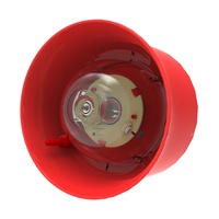 Ringbus-Sirene/Blitz CHQ-WSB2(RED)RL/SIL, EN54-23, rotes Gehäuse/roter Blitz, SIL2