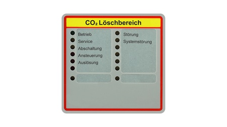 Solution F2, Folienfrontplatte "Löschansteuerung", VdS-Nr. G 208145