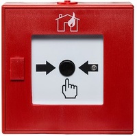 XP95 Handfeuermelder, ABS, rot, VdS-Nr. G 297059, CE 0786-CPD-20455