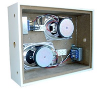 SPEAK Wand-Aufbau-Lautsprecher für AB-Verkabelung,2x6W,100V, EN54-24, BS5839, IP54