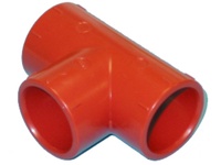 ABS T-Stück rot, d=25mm, VPE zu 10 Stk.