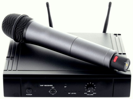 Drahtloses Mikrofon inkl. Empfänger 
16 Kanal UHF- Wireless-System